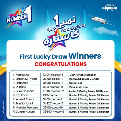2019 Lucky Draw Winner List .
